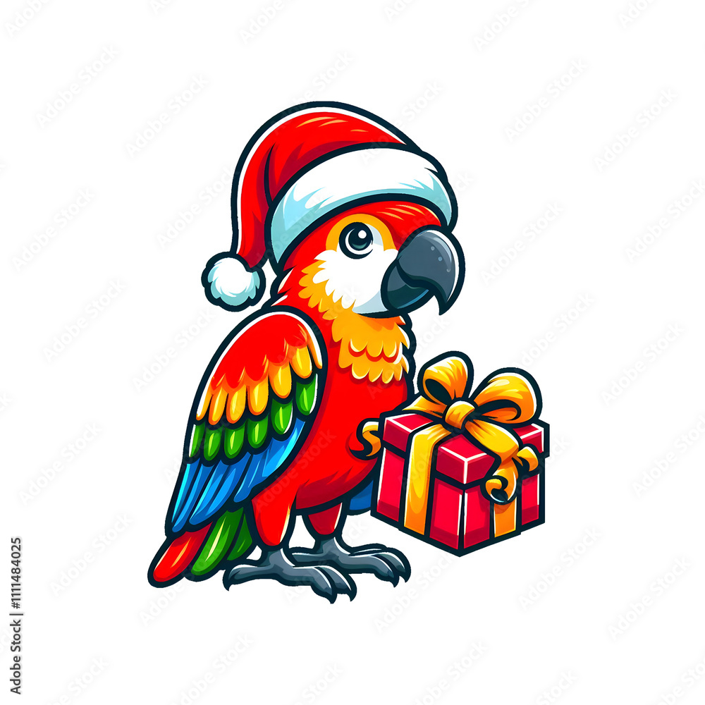 santa claus with christmas gift santa claus with christmas gift