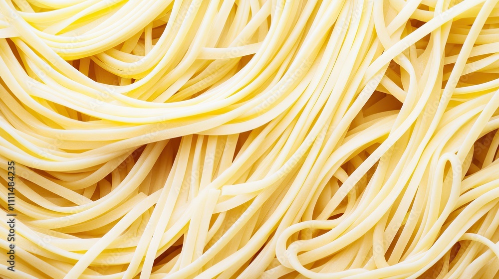 Close-up View of Fresh Uncooked Spaghetti Noodles on Display Close-up View of Fresh Uncooked Spaghetti Noodles on Display