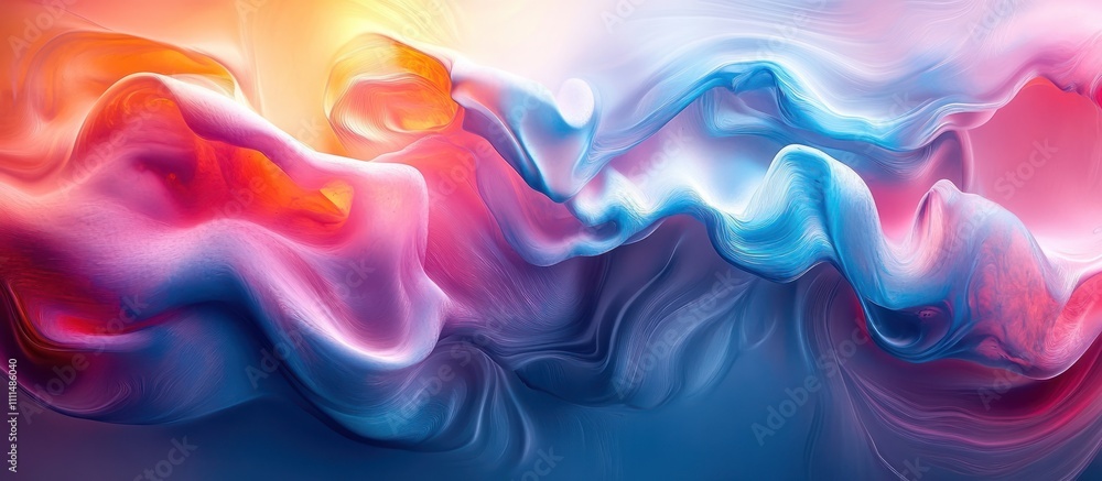 Abstract colorful fluid waves background with blue, pink and orange colors. Abstract colorful fluid waves background with blue, pink and orange colors.
