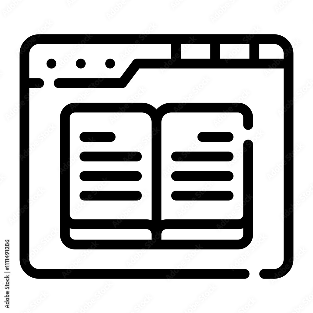 book line icon book line icon