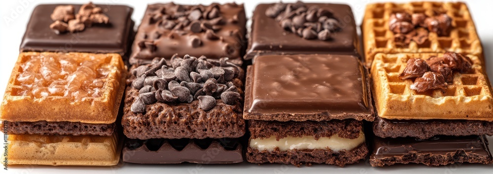 Assortment of Chocolate and Waffle Delights