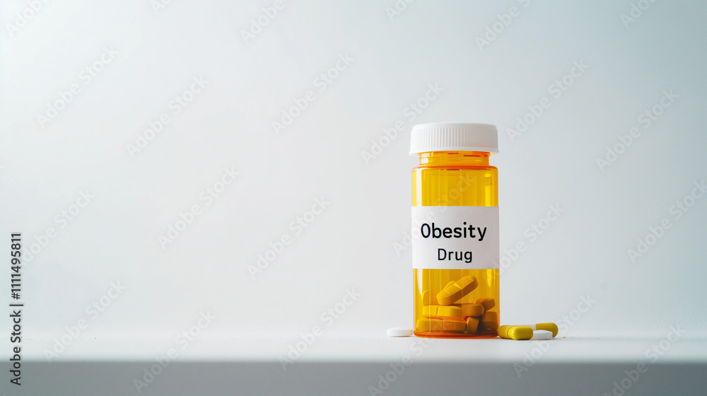 Close-up of partially opened prescription pill bottle labeled Close-up of partially opened prescription pill bottle labeled