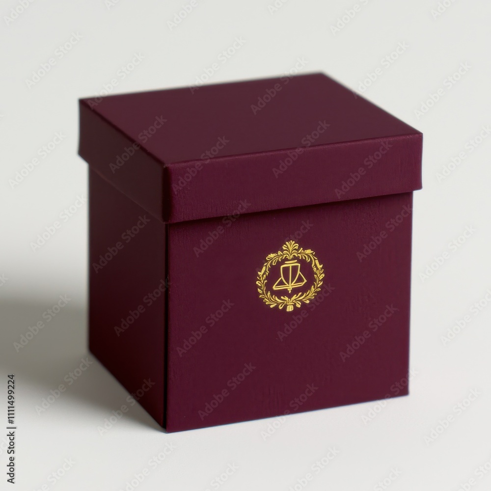 Festive christmas gift box on white background beautifully designed minimalist concept for holiday decorations Festive christmas gift box on white background beautifully designed minimalist concept for holiday decorations