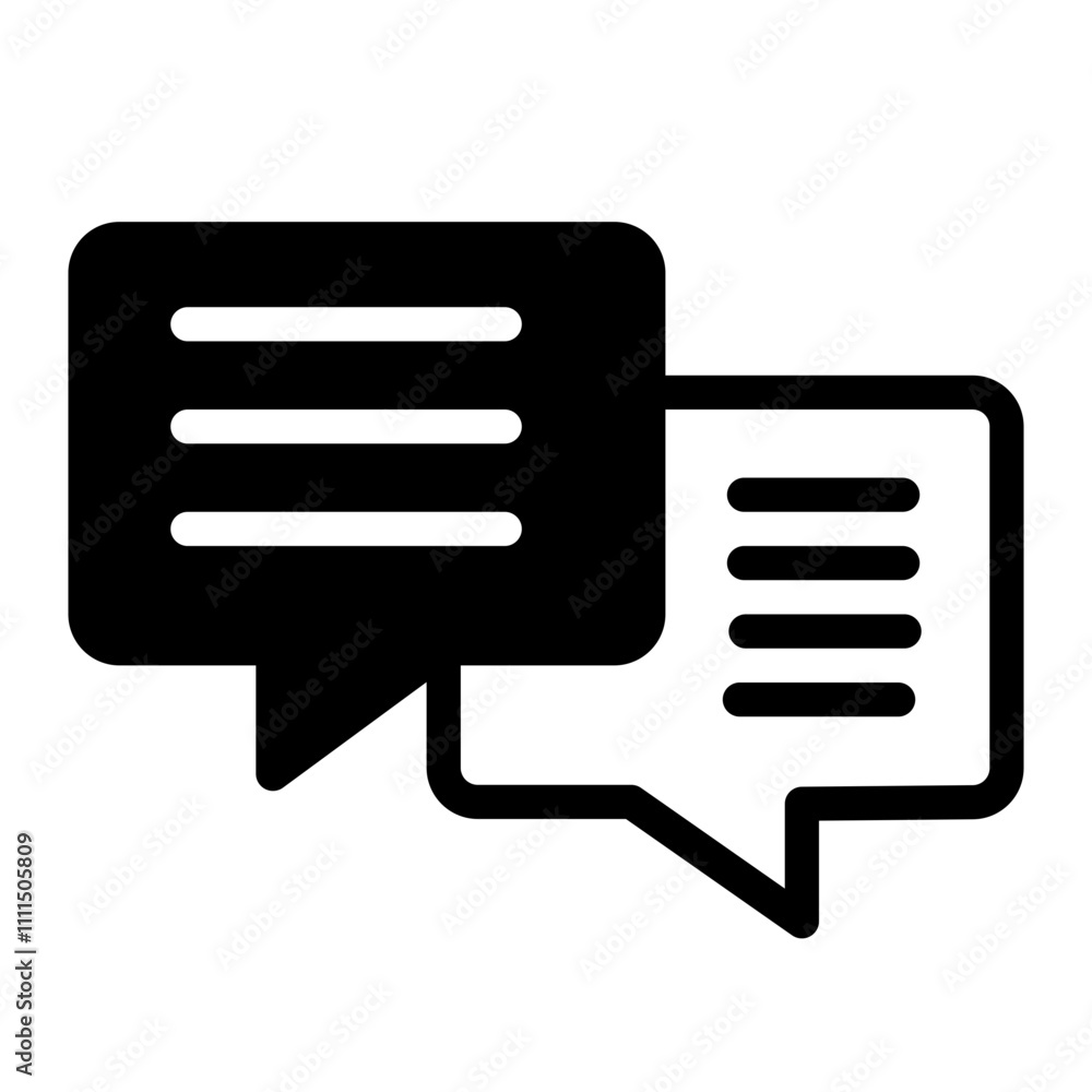 Talk bubble speech icon. Blank empty bubbles vector design elements. Chat on line symbol template. Dialogue balloon sticker silhouette Talk bubble speech icon. Blank empty bubbles vector design elements. Chat on line symbol template. Dialogue balloon sticker silhouette