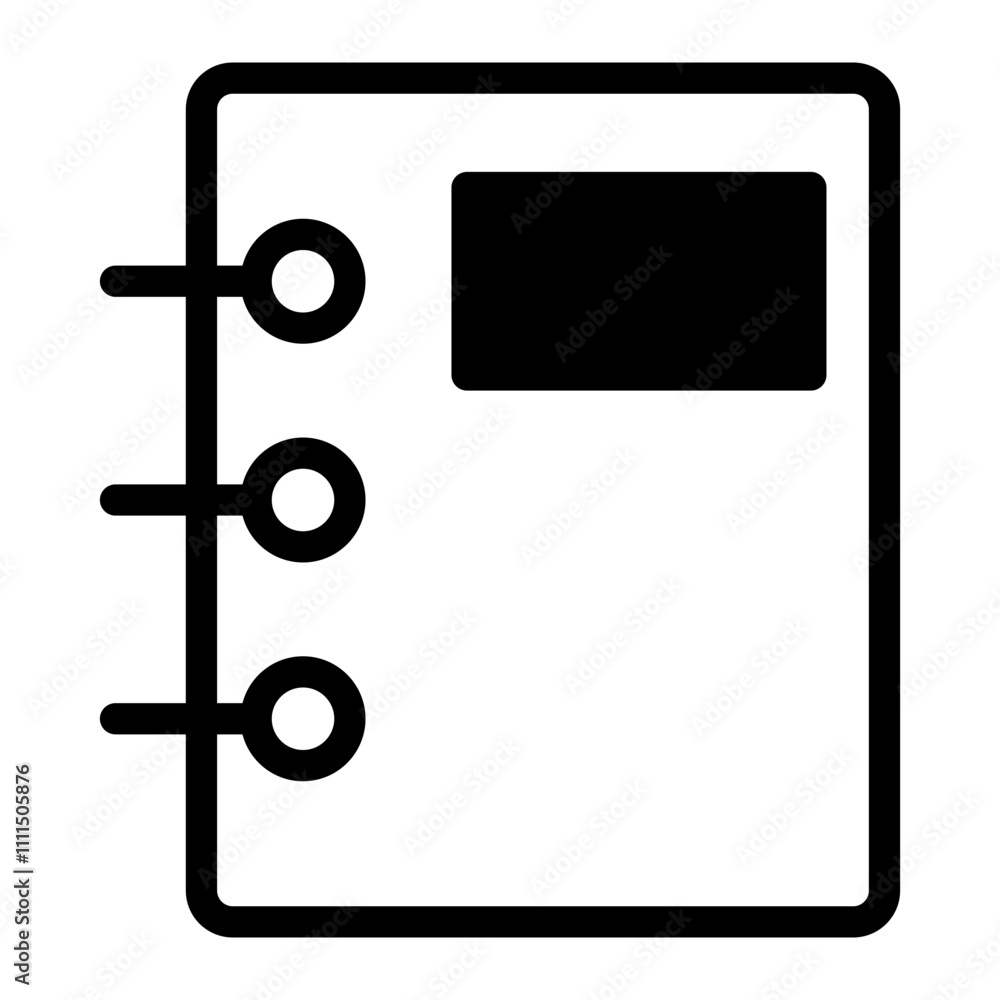 Notebook icon vector. Simple sign, isolated on white background, vector illustration Notebook icon vector. Simple sign, isolated on white background, vector illustration