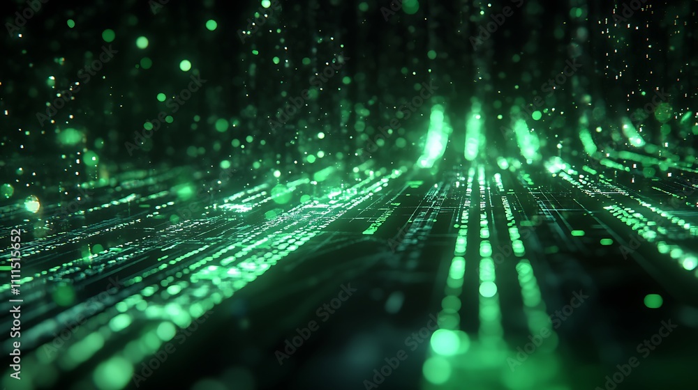 A Matrix-inspired HUD with cascading streams of glowing green binary code, intricate digital grids, holographic overlays, and dynamic motion effects, set against a dark black background, A Matrix-inspired HUD with cascading streams of glowing green binary code, intricate digital grids, holographic overlays, and dynamic motion effects, set against a dark black background,
