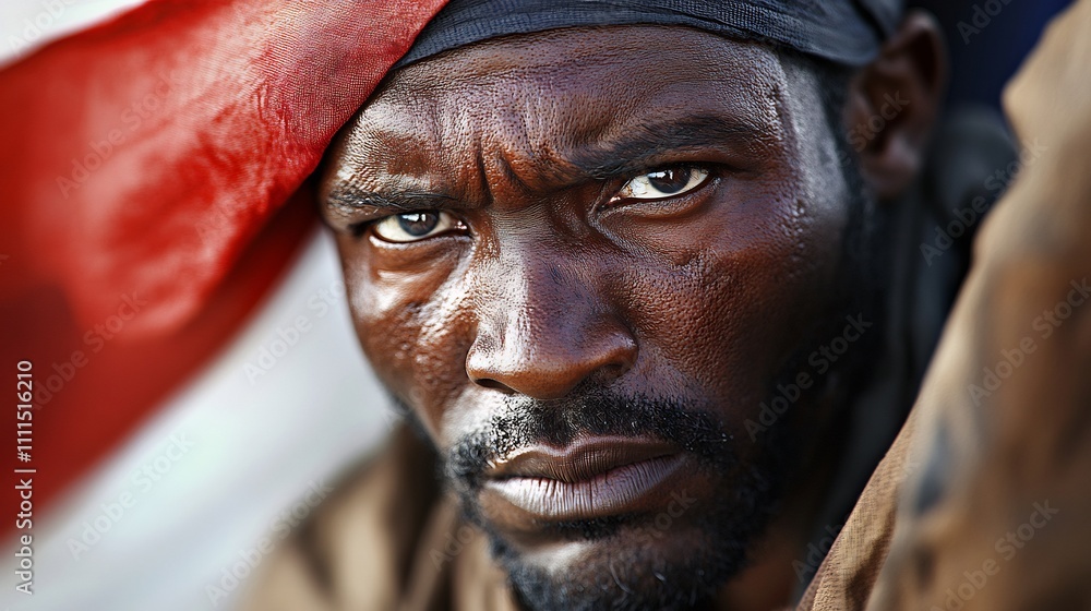 Intense Gaze: A Portrait of Resilience Intense Gaze: A Portrait of Resilience