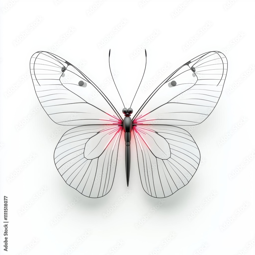 Digital Creation of a Butterfly Artful Representation Nature Visual Design Minimalist Style Digital Creation of a Butterfly Artful Representation Nature Visual Design Minimalist Style
