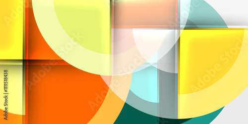 Target circle geometric abstract shapes. Vector Illustration For Wallpaper, Banner, Background, Card, Book Illustration, landing page