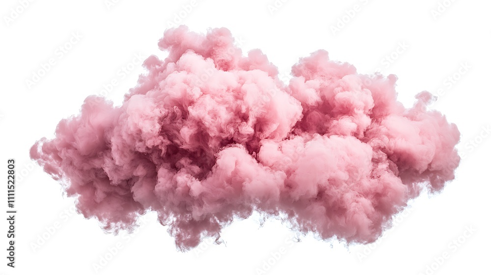 Pink Smoke Cloud Isolated on White Background Abstract Design Element Pink Smoke Cloud Isolated on White Background Abstract Design Element