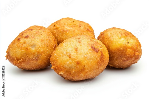 Indian snack food Onion samosa isolated on a white background