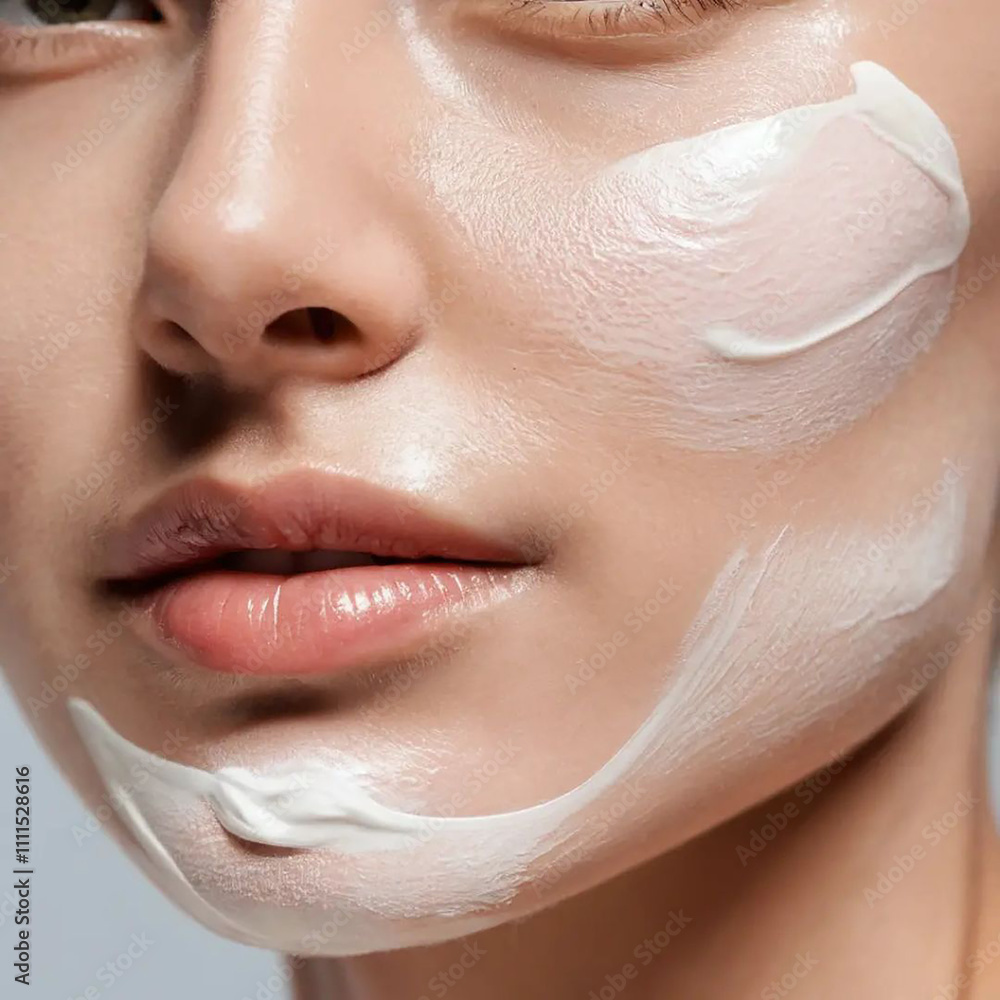 close up of woman applying cream close up of woman applying cream