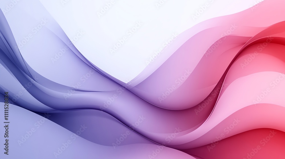 Obraz premium Abstract background with wavy lines in pink, blue and purple.
