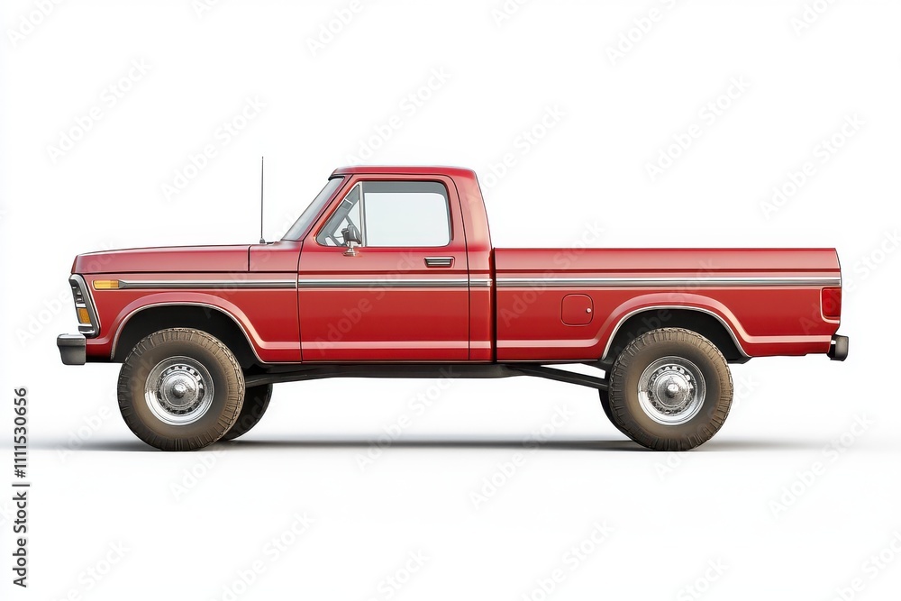 Modern pickup truck isolated on a white background Modern pickup truck isolated on a white background