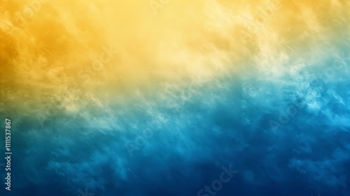 The stunning sky blends yellow and blue clouds, creating a vibrant gradient perfect for a nature themed background