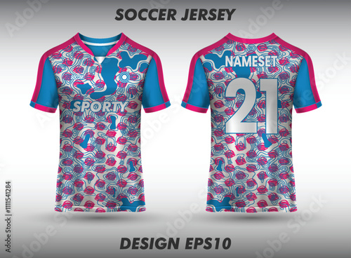 Soccer jersey template sport t shirt design