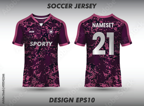 Soccer jersey template sport t shirt design