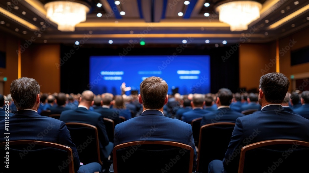 Engaging Corporate Event with a Keynote Speaker Addressing a Professional Audience in a Luxurious Setting Engaging Corporate Event with a Keynote Speaker Addressing a Professional Audience in a Luxurious Setting