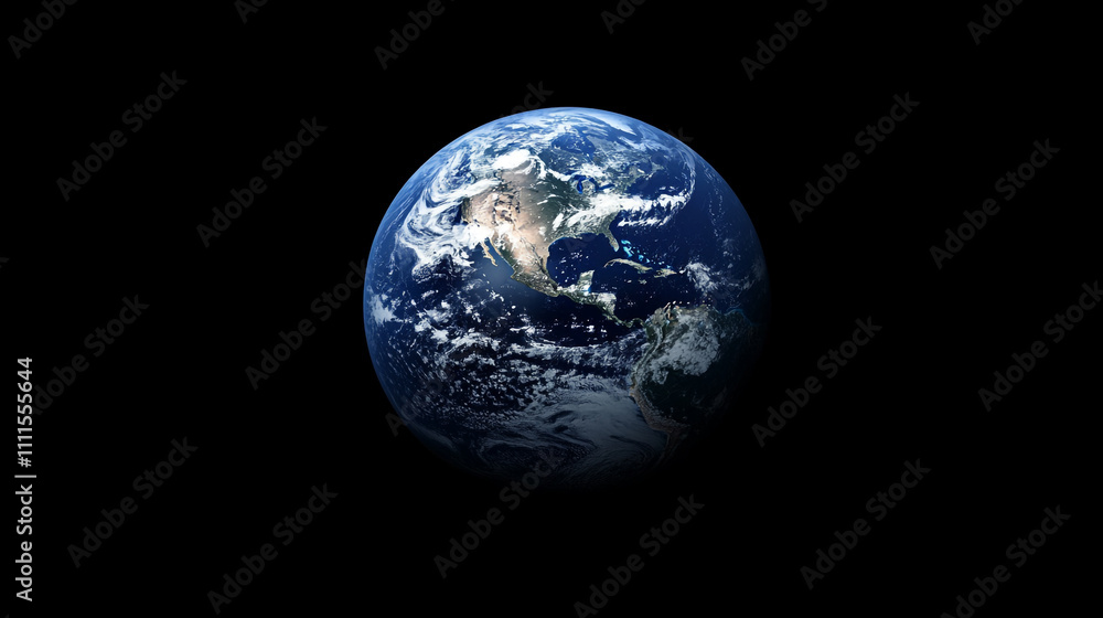 Earth viewed from space showcasing natural beauty and vast oceans Earth viewed from space showcasing natural beauty and vast oceans