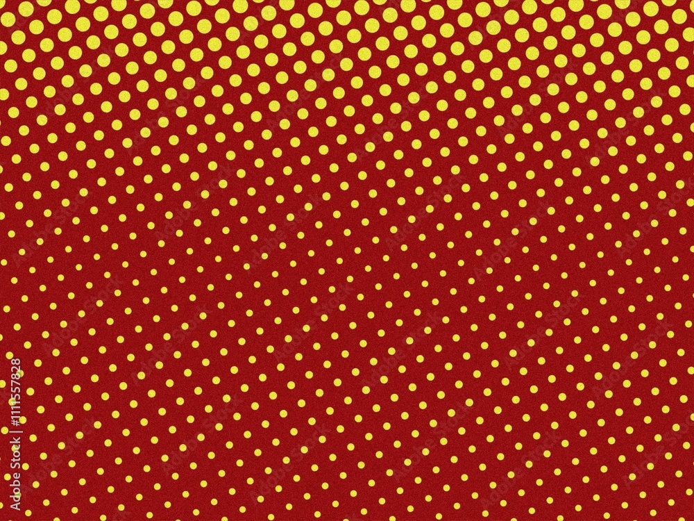 Red and gold polka dot pattern background with a gradient effect, perfect for vintage or retro designs. Red and gold polka dot pattern background with a gradient effect, perfect for vintage or retro designs.