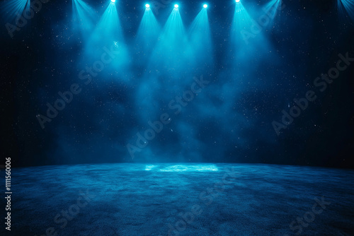 Dark background  glowing blue light on the ground  smoke surrounding the scene  dark fantasy style  game design  concept abstract art.