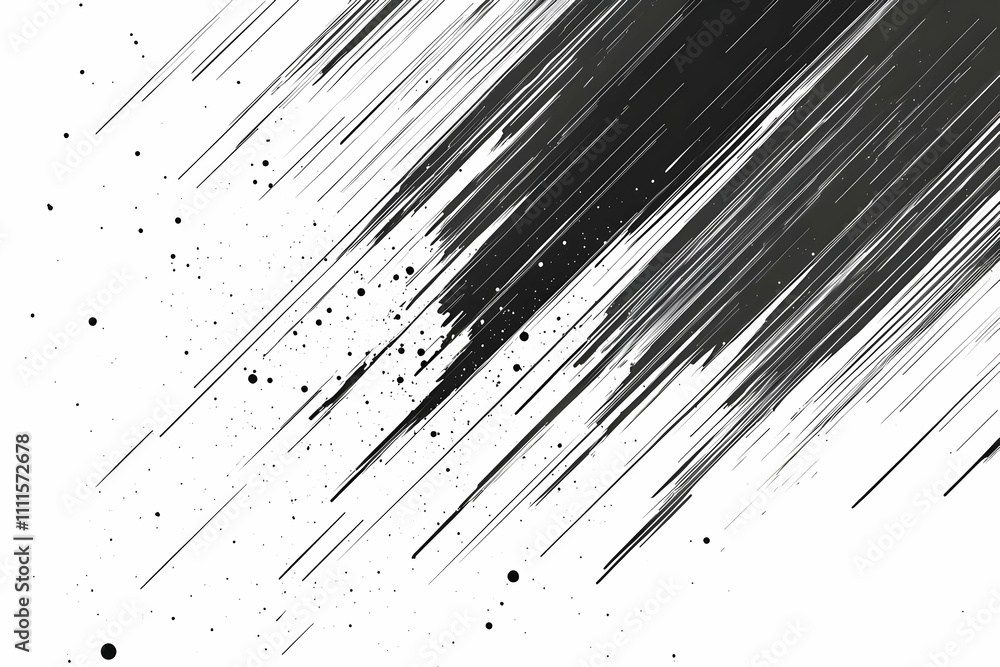 Abstract Black & White Brushstrokes Background Abstract Black & White Brushstrokes Background