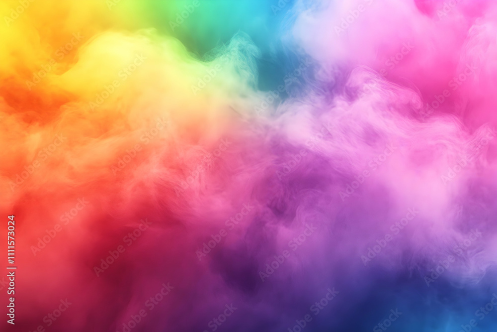 Rainbow Smoke Abstract Background Rainbow Smoke Abstract Background