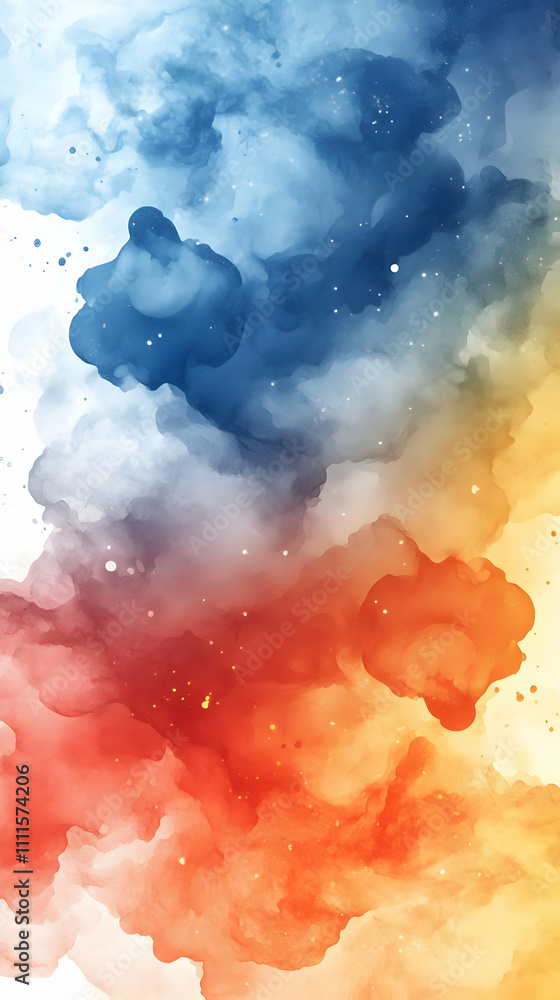 Fototapeta premium Abstract Background Watercolor Design