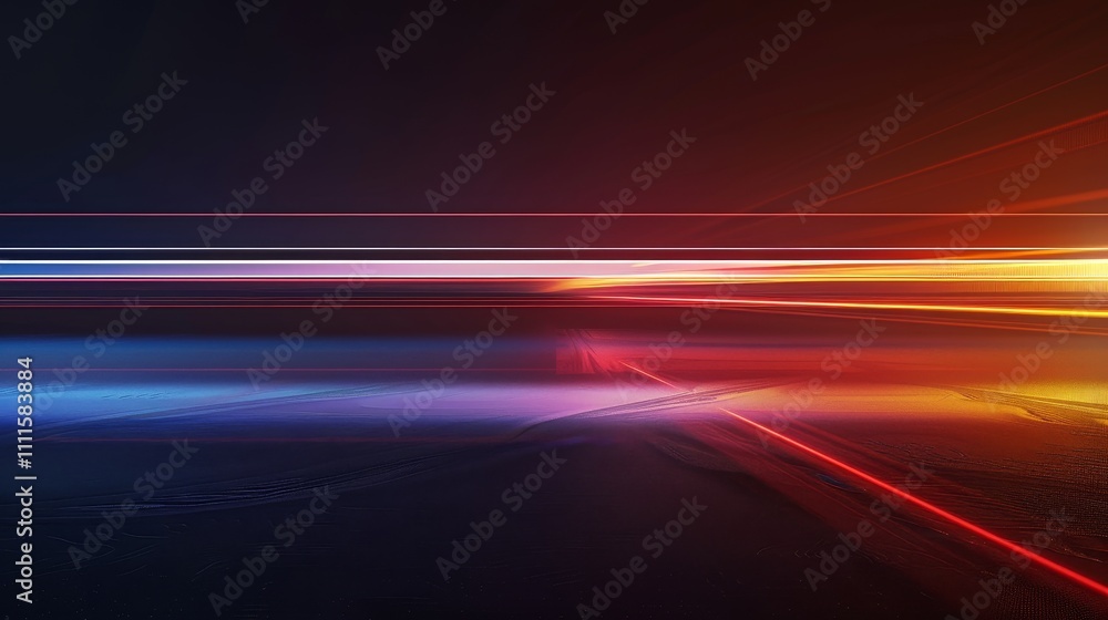 Vibrant light trails create a dynamic and colorful abstract composition, evoking speed, energy, and futuristic themes Vibrant light trails create a dynamic and colorful abstract composition, evoking speed, energy, and futuristic themes