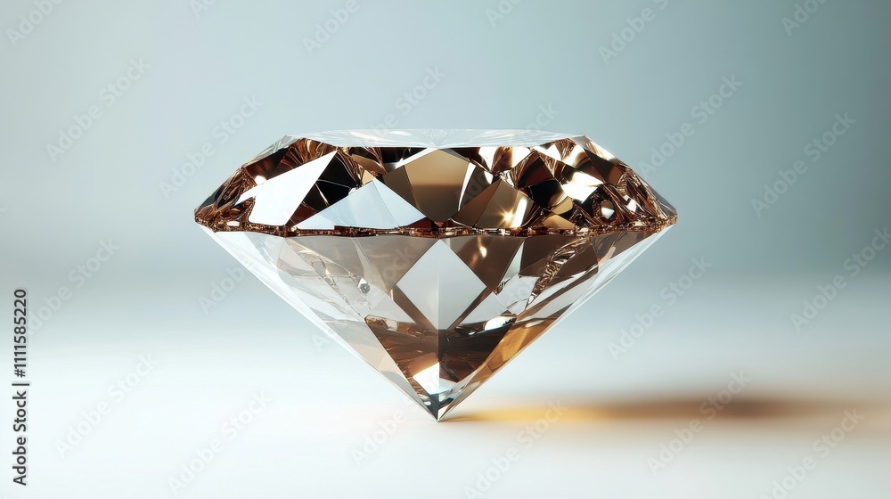 Sparkling Diamond on Elegant Background Sparkling Diamond on Elegant Background
