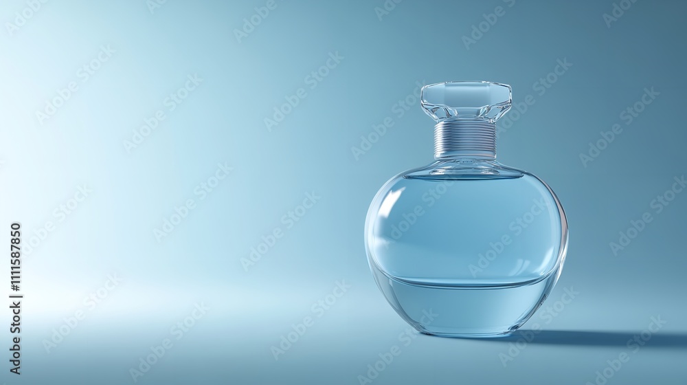 Mock-Up of Minimal Elegant Perfume Bottle. Stylish Perfumery Mock-Up of Minimal Elegant Perfume Bottle. Stylish Perfumery