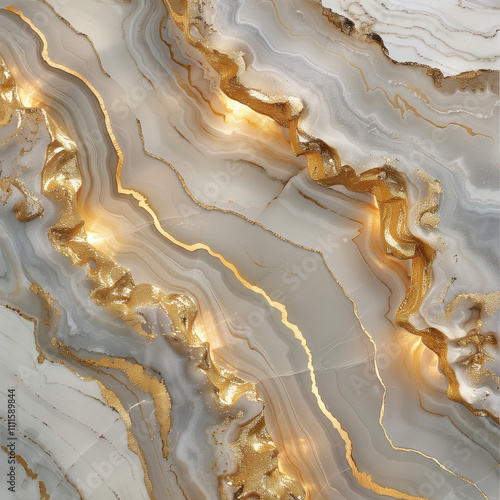 white marble with golden stripes  nature-inspired imagery