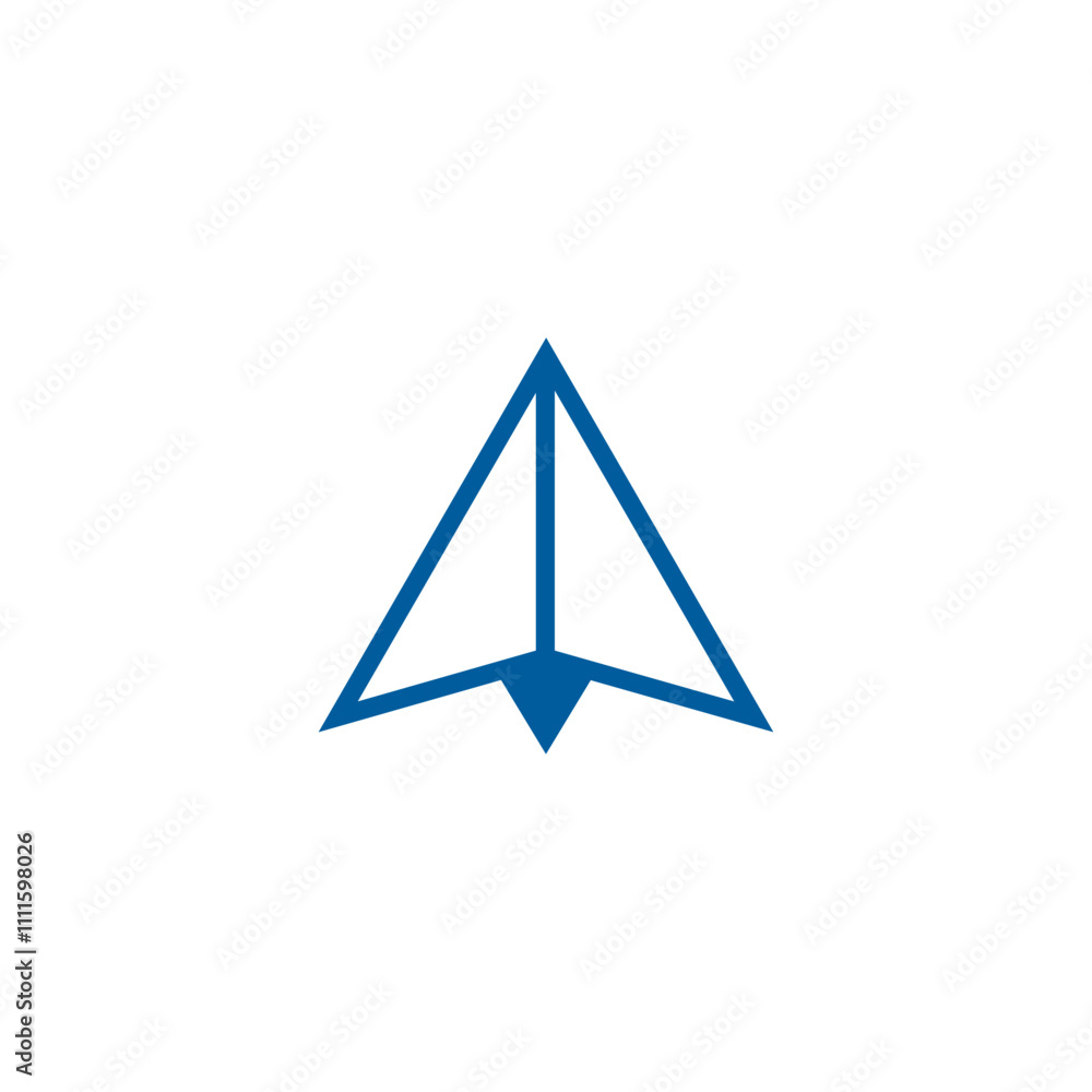 Origami paper plane logo design Origami paper plane logo design