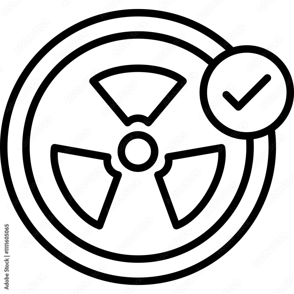 Fototapeta premium Radiation Icon