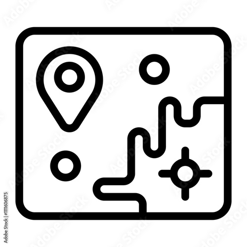 Flight Route Line Icon