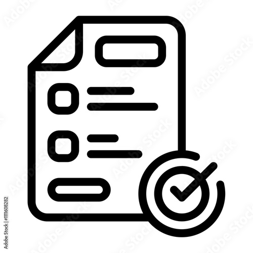 Internal Control Line Icon