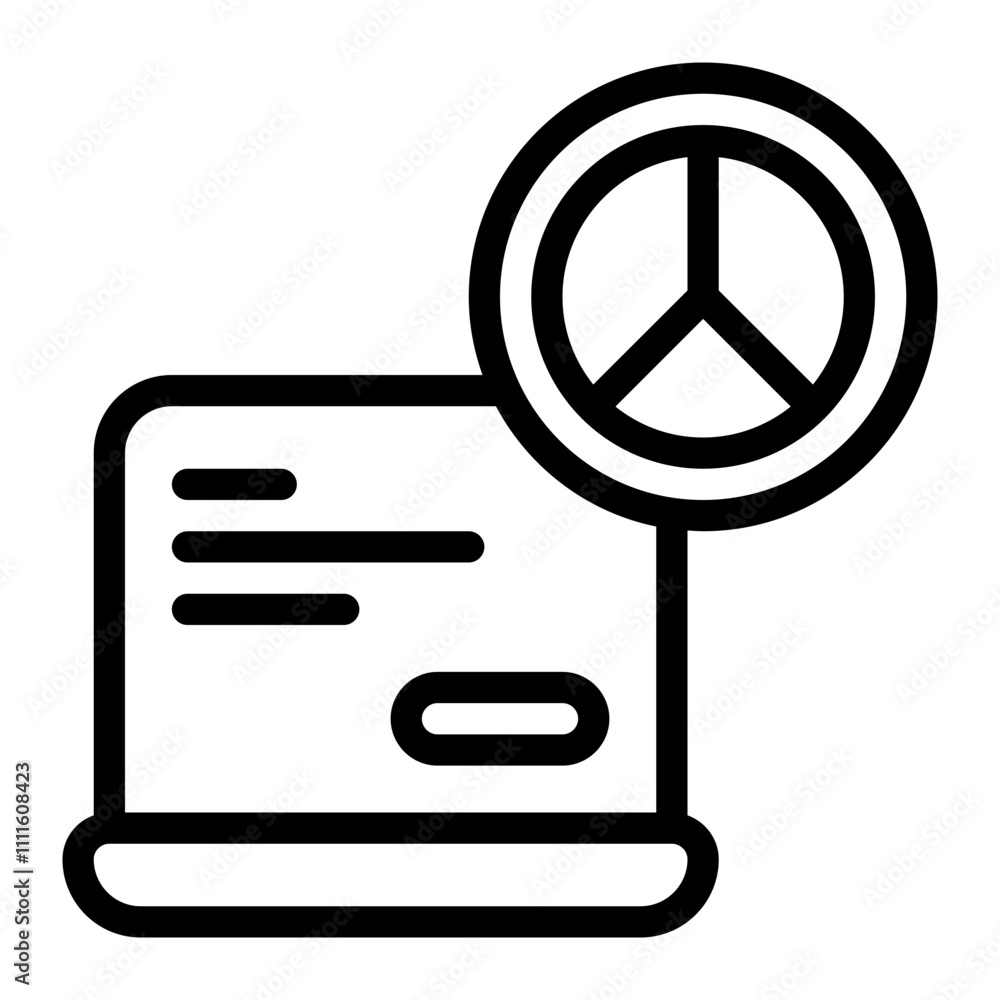 Laptop Line Icon Laptop Line Icon