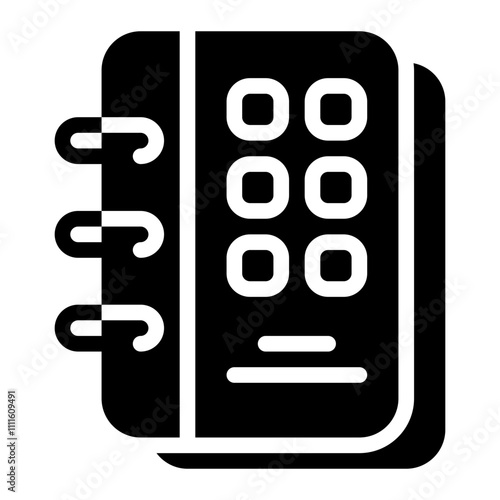 Notebook Solid Icon