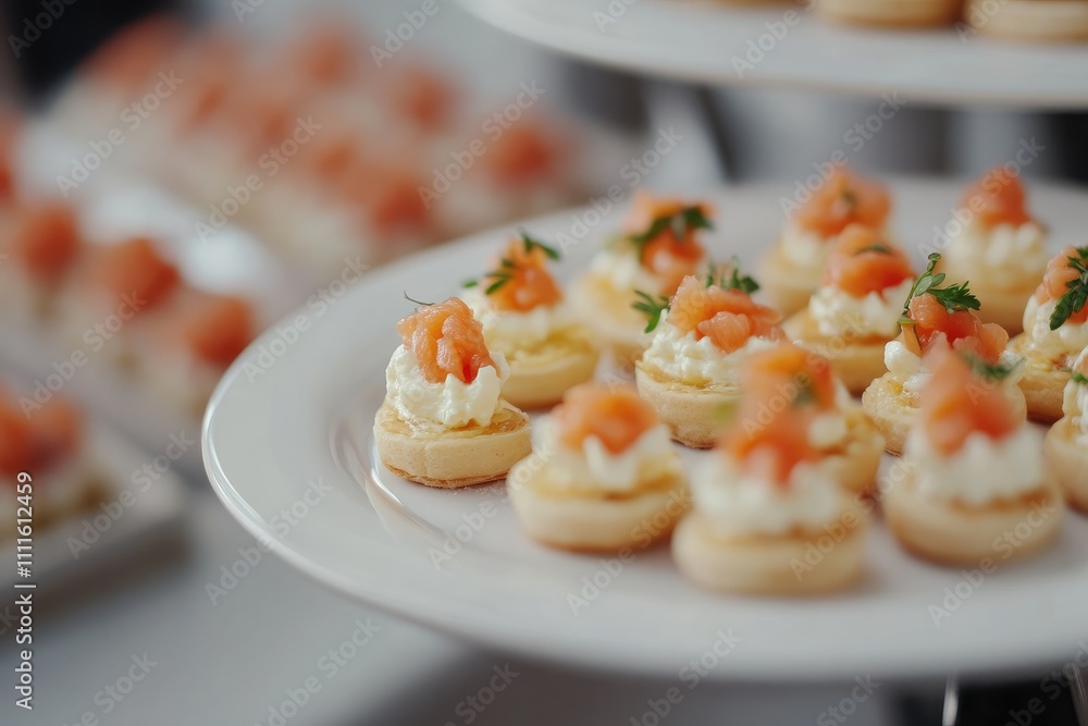 Delicious Salmon Cream Cheese Appetizers On A Plate Delicious Salmon Cream Cheese Appetizers On A Plate