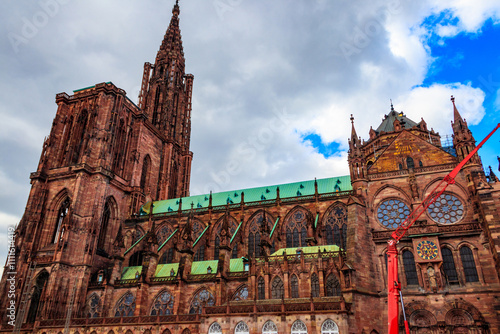 Strasbourg Cathedral or the Cathedral of Our Lady of Strasbourg in Strasbourg, France