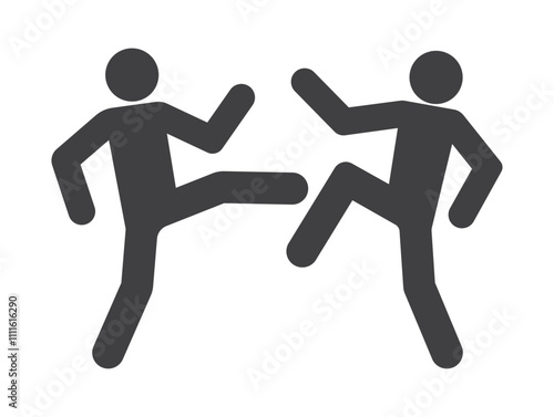 people fight icon