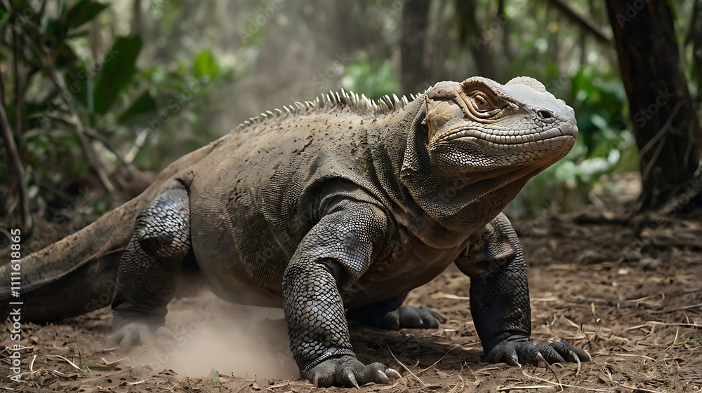 the photo of komodo dragon the photo of komodo dragon