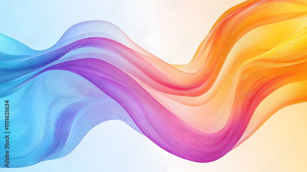 Abstract Colorful Waves Flowing Seamlessly Abstract Colorful Waves Flowing Seamlessly