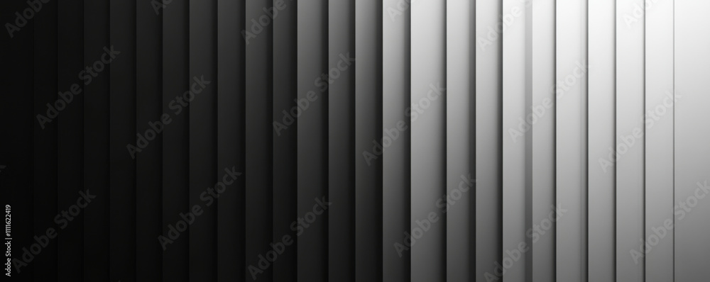 Obraz premium Minimalist monochrome gradient from dark grey to light grey, showcasing smooth transitions and depth. This design evokes sense of calm and simplicity