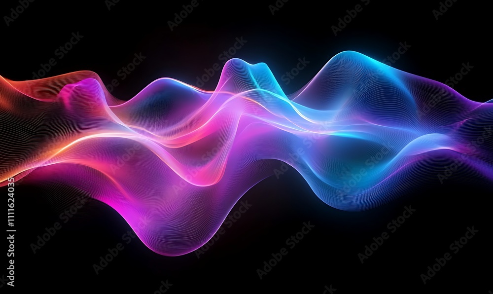 Abstract Background with 3D Wave Modern Business technology wave wallpaper Generative AI Abstract Background with 3D Wave Modern Business technology wave wallpaper Generative AI