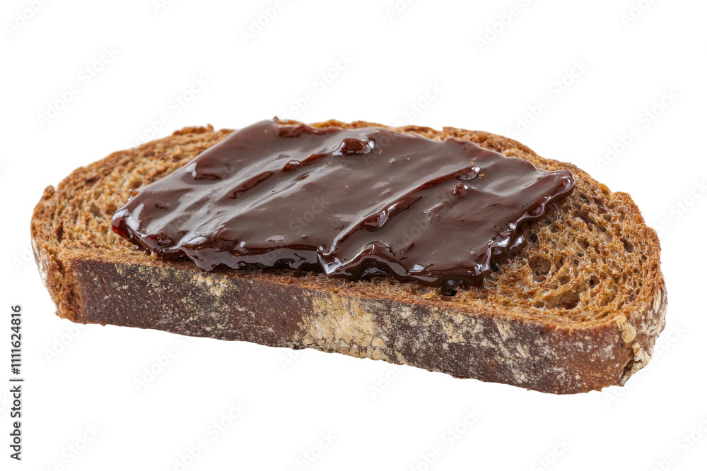 Bread with Chocolate Spread Isolated on PNG Transparent Background Bread with Chocolate Spread Isolated on PNG Transparent Background
