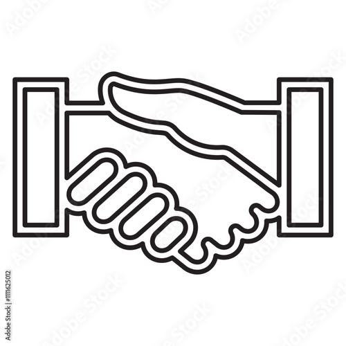 Agreement icon in line style