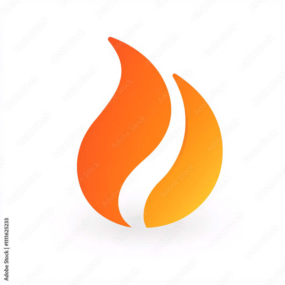 A vibrant, stylized flame icon featuring orange and white colors, symbolizing heat, energy, and passion. A vibrant, stylized flame icon featuring orange and white colors, symbolizing heat, energy, and passion.