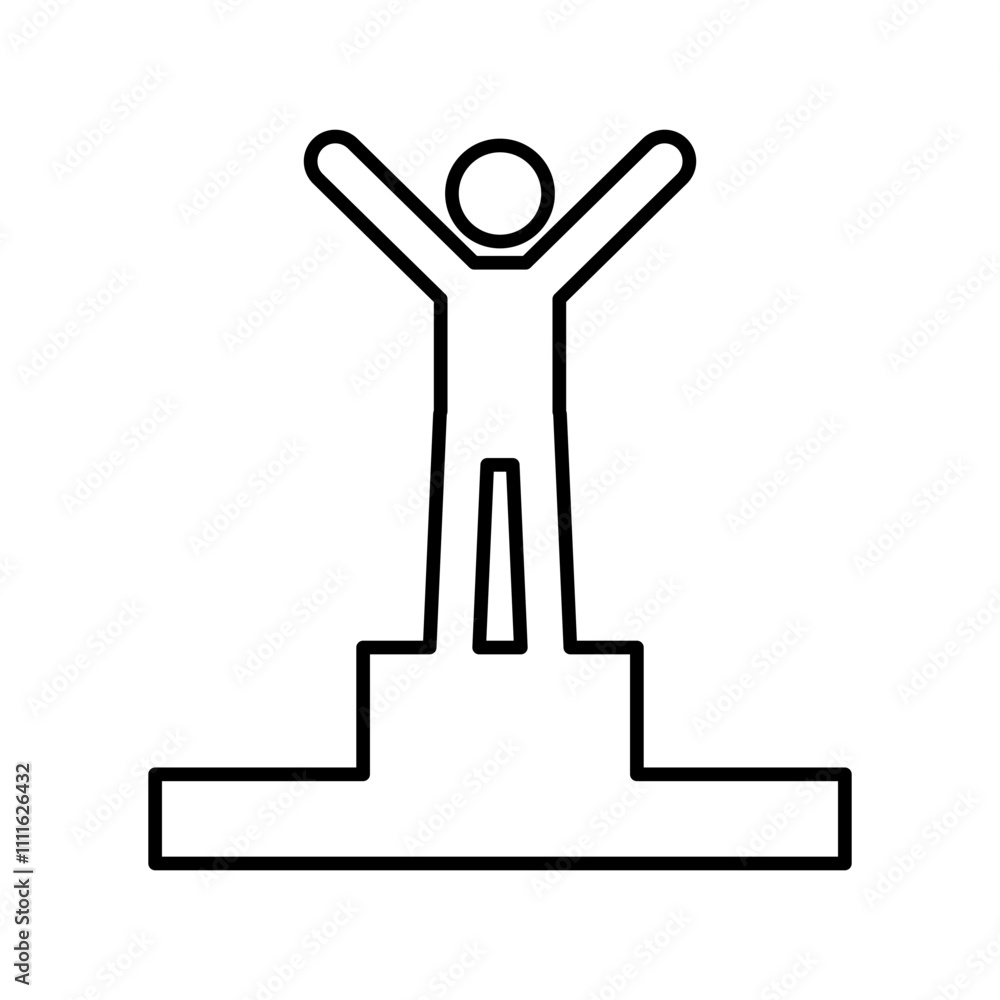 Winner icon in Line style Winner icon in Line style