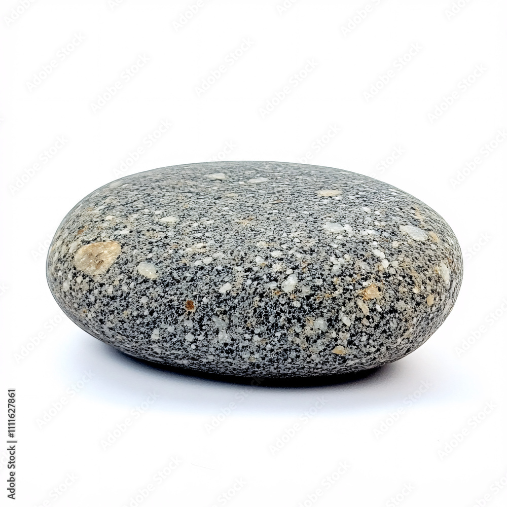 A smooth, rounded stone with a textured surface, showcasing natural colors and patterns, set against a white background. A smooth, rounded stone with a textured surface, showcasing natural colors and patterns, set against a white background.